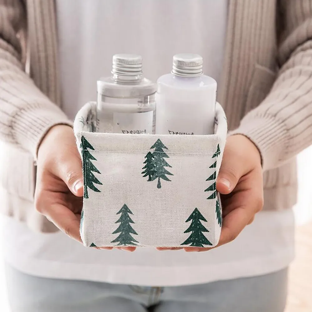 Складной косметический контейнер с милым рисунком многофункциональная корзина