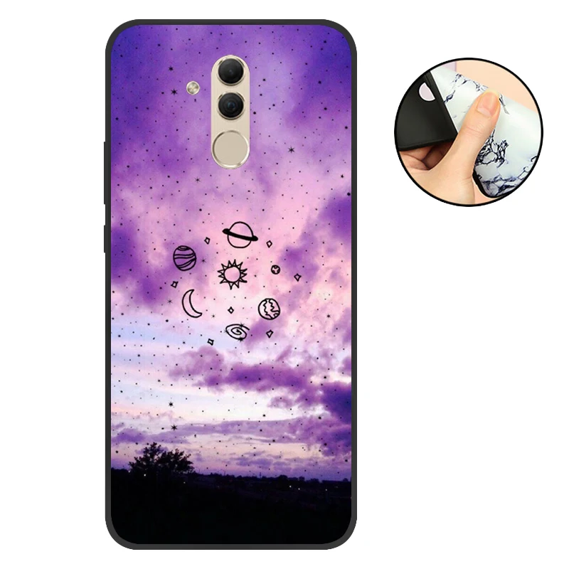 TYX Силиконовый защитный чехол для телефона mate 20 Lite, чехол для huawei mate 20 Lite, черный матовый мягкий чехол для телефона mate 10 Lite - Цвет: TYX
