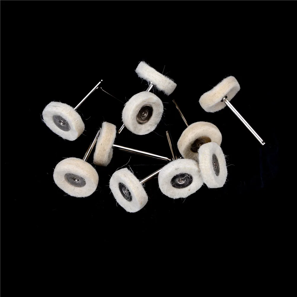 Аксессуары для Dremel 10 шт. полировальные диски инструменты полировки шерсти фетра