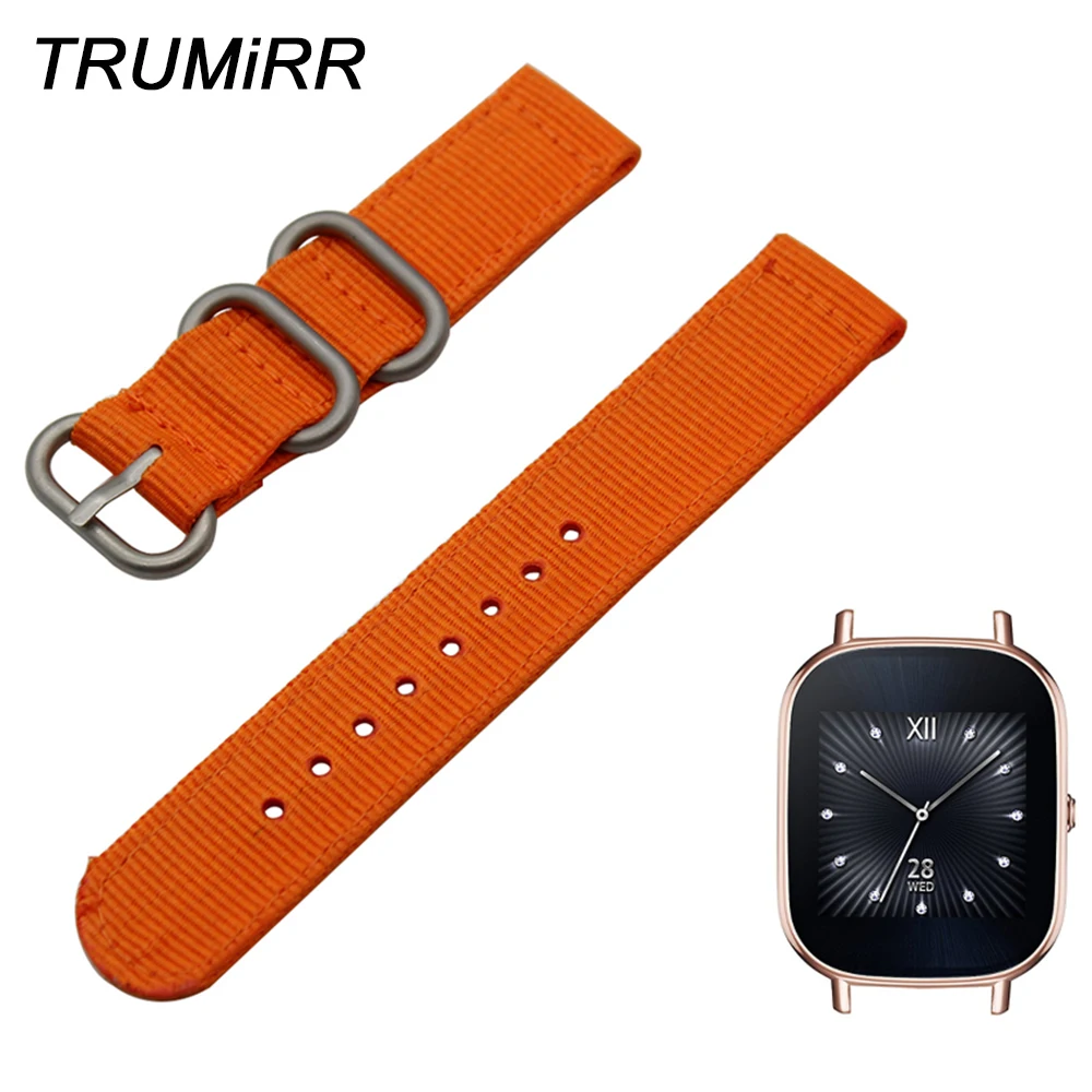 Ремешок нейлоновый для наручных часов браслет Zulu с инструментами Asus ZenWatch 2 45 мм