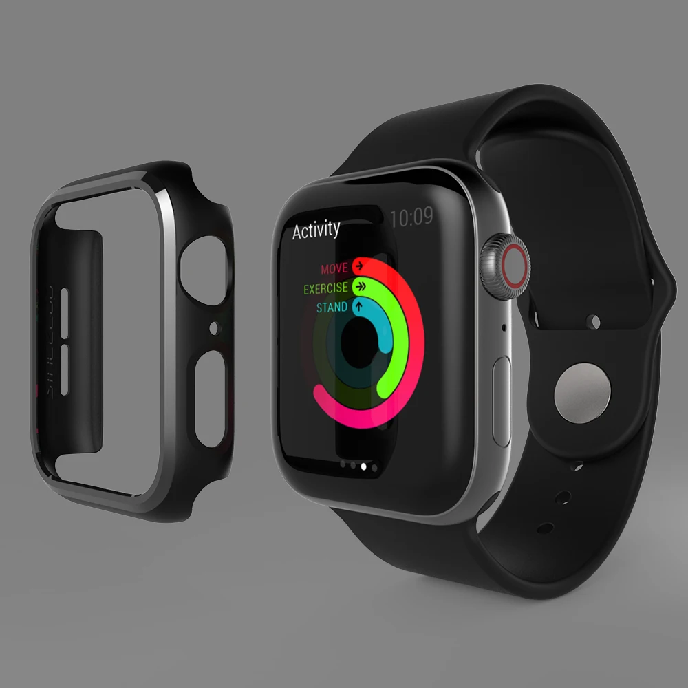 2 шт. очень тонкий Рамка ПК для наручных часов Apple Watch чехол серии 5/4 для мобильного часо-40/44 мм часы аксессуары чехол защитный чехол