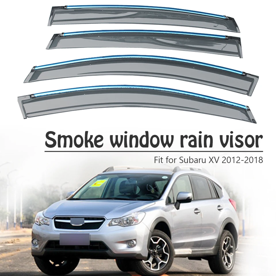 Высокое качество, 4 шт. козырек от дождя и дыма для Subaru XV 2013 2012 ABS вентиляционные дефлекторы защитные аксессуары