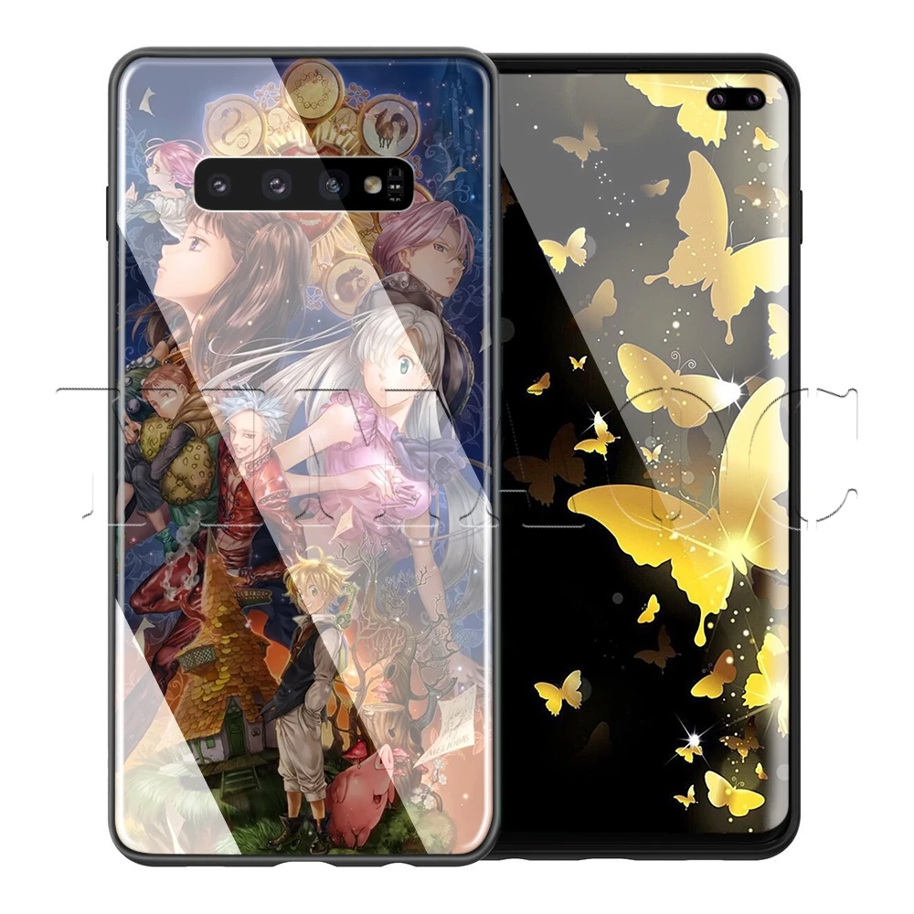 TG4 YIMAOC Nanatsu no Taizai Seven Deadly Sin glass чехол для samsung Galaxy S7 S8 S9 S10 Note 8 9 10 Plus A50 A20 A70 - Цвет: TG4