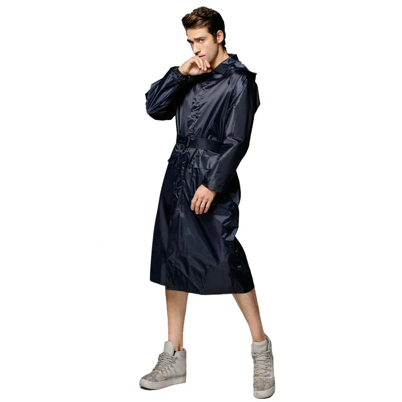 blue-coat Женский Мужской дождевик размера плюс дождевик мотоциклетный дождевик водонепроницаемый плащ непромокаемый дождевик непромокаемая одежда Дождевик Пончо - Цвет: blue-coat