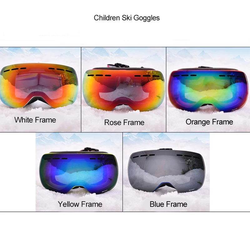 Marsnow уличные детские лыжные очки для девочек и мальчиков сноуборда UV400