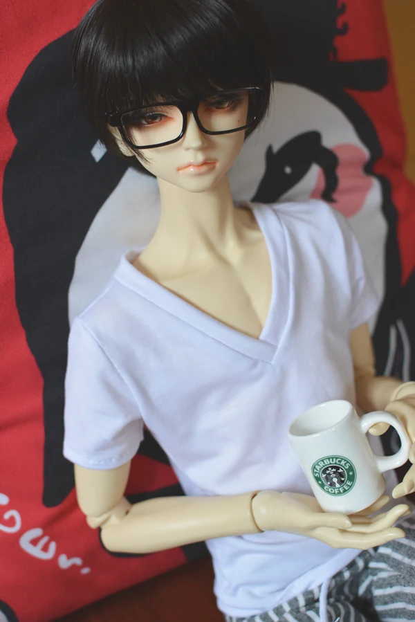1/3 1/4 весы BJD одежда футболка с коротким рукавом и кукла аксессуары для SD. В