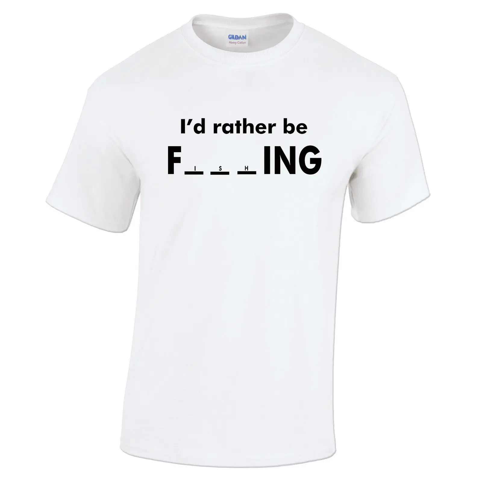 Новая модная Хлопковая мужская футболка с коротким рукавом I 'd Be Fish открытая