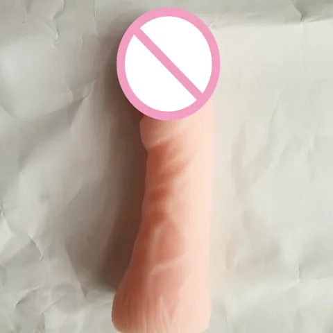 Огромный фаллоимитатор для женской мастурбации, фаллоимитатор из кибер-кожи, настоящий член диаметром 5 см, секс-игрушки для женщин, большой реалистичный фаллоимитатор для пениса, интимные товары