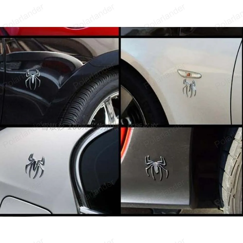 Лидер продаж 3D наклейка из металлического сплава в виде паука для скелета на