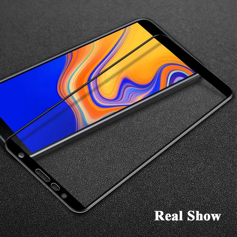 9D закаленное стекло для samsung galaxy j4 plus Защитное j6 пленка sansung j4plus Защитная экрана |