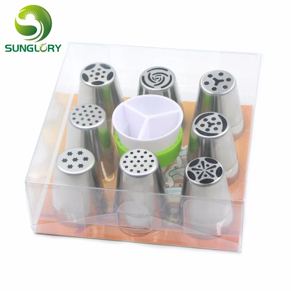 Инструменты для выпечки кексов 9 шт. нержавеющая сталь русская выпечка насадки