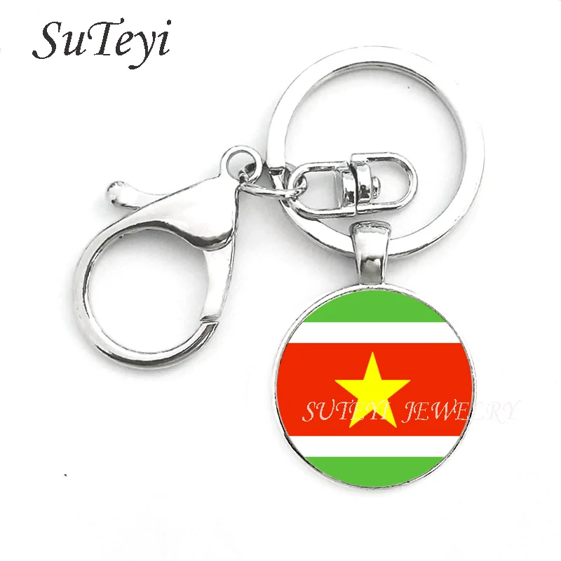 Флаг Южной Америки брелок в винтажном стиле с Суринам и Венесуэла Уругвай patriot