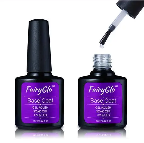 FairyGlo 10 мл неоновый Гель-лак для ногтей впитывающийся Блестящий Гель-лак Полупостоянный УФ-гель для ногтей лак для ногтей - Цвет: BASE COAT