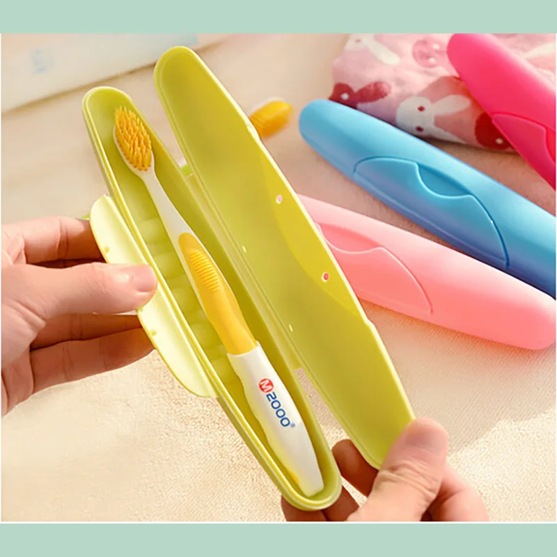 

Travel Portable Toothbrush Box Outdoor Tooth Brush Protect Cover Storage Box Waterproof Leak With Cover