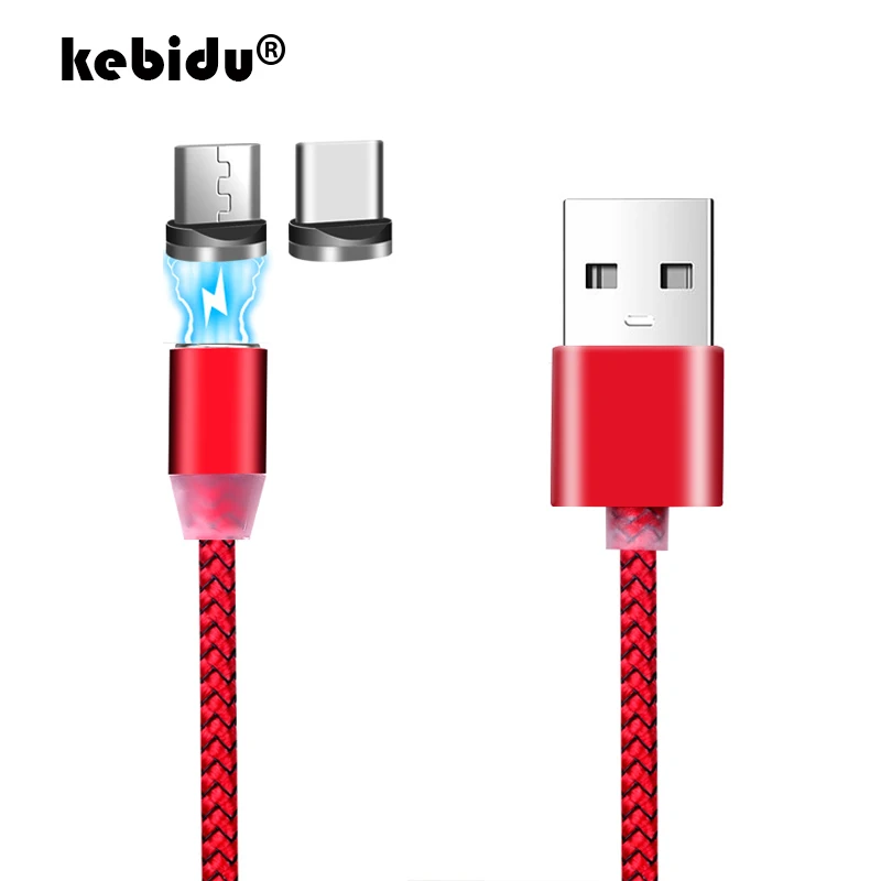 Магнитный зарядный кабель kebidu 1 м Micro USB для iPhone XR XS Max X магнитное зарядное