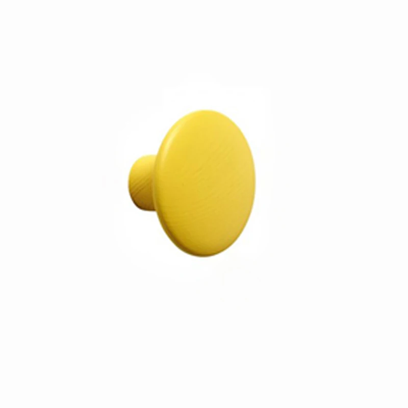 Yellow Современные деревянные настенные крючки, вешалка для одежды, нордический крючок для хранения, настенный подвесной крючок для одежды, шляпы, сумки, Домашний Органайзер, красивое украшение - Цвет: Yellow