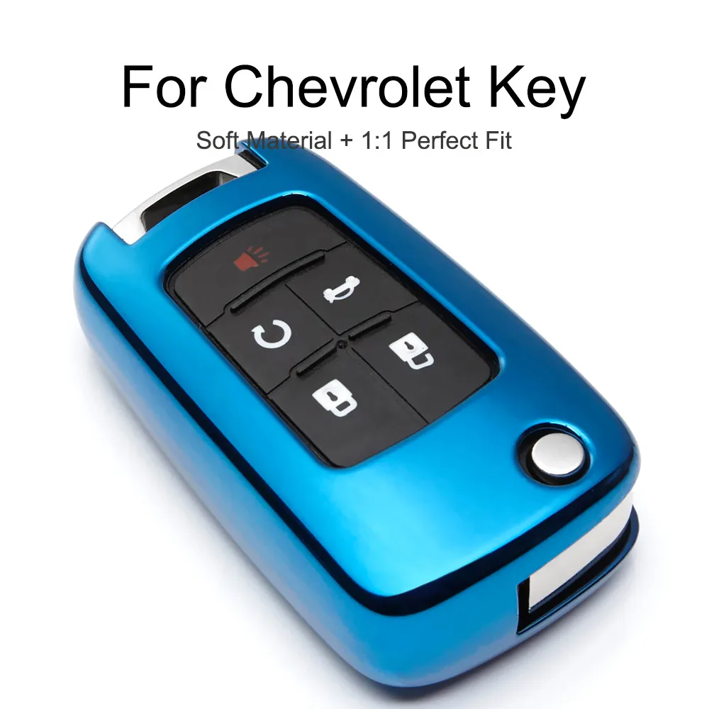 Чехол для автомобильного ключа KUKAKEY 6 цветов чехол из ТПУ Chevrolet Cruze Aveo Captiva Epica Sail