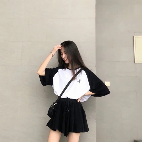 Женский летний комплект из 2 предметов Повседневный пуловер с круглым вырезом и