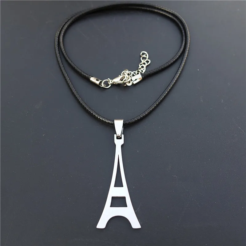 

Fashion Stainless Steel Eiffel Tower Pendant Necklace