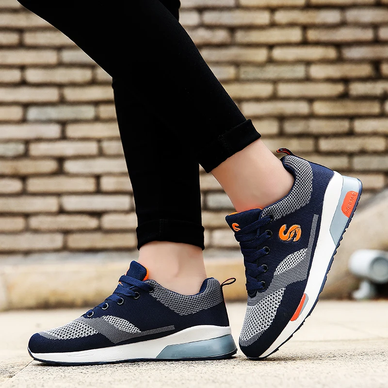 Сетка Прогулки Кроссовки Для женщин мужчин обувь для бега легкая Вес спортивные