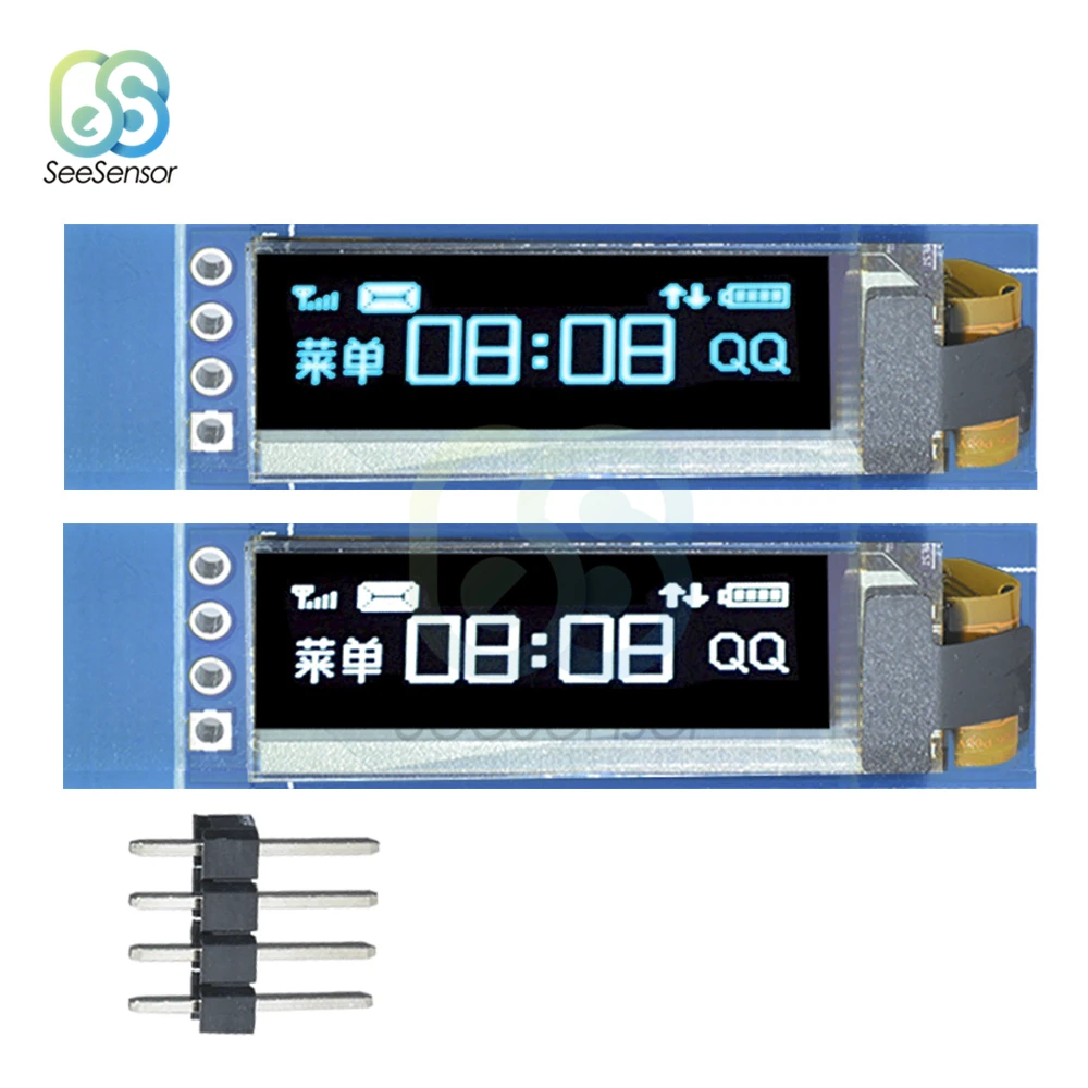 Модуль O LED Белый/Синий 0 91 дюйма 91X32 для ardunio|Детали и аксессуары приборов| |
