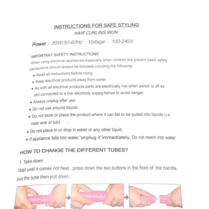 Новинка 3 части щипцы для завивки волос P керамический набор размера 9 мм 19 25