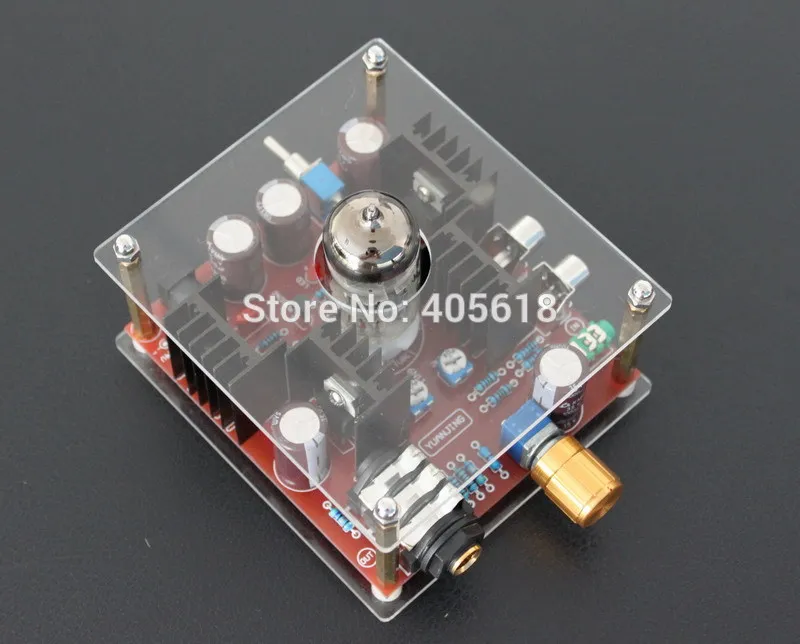 Низкая цена Новый DC24V Hi Fi класс A 6N11 ламповый усилитель для наушников поколение