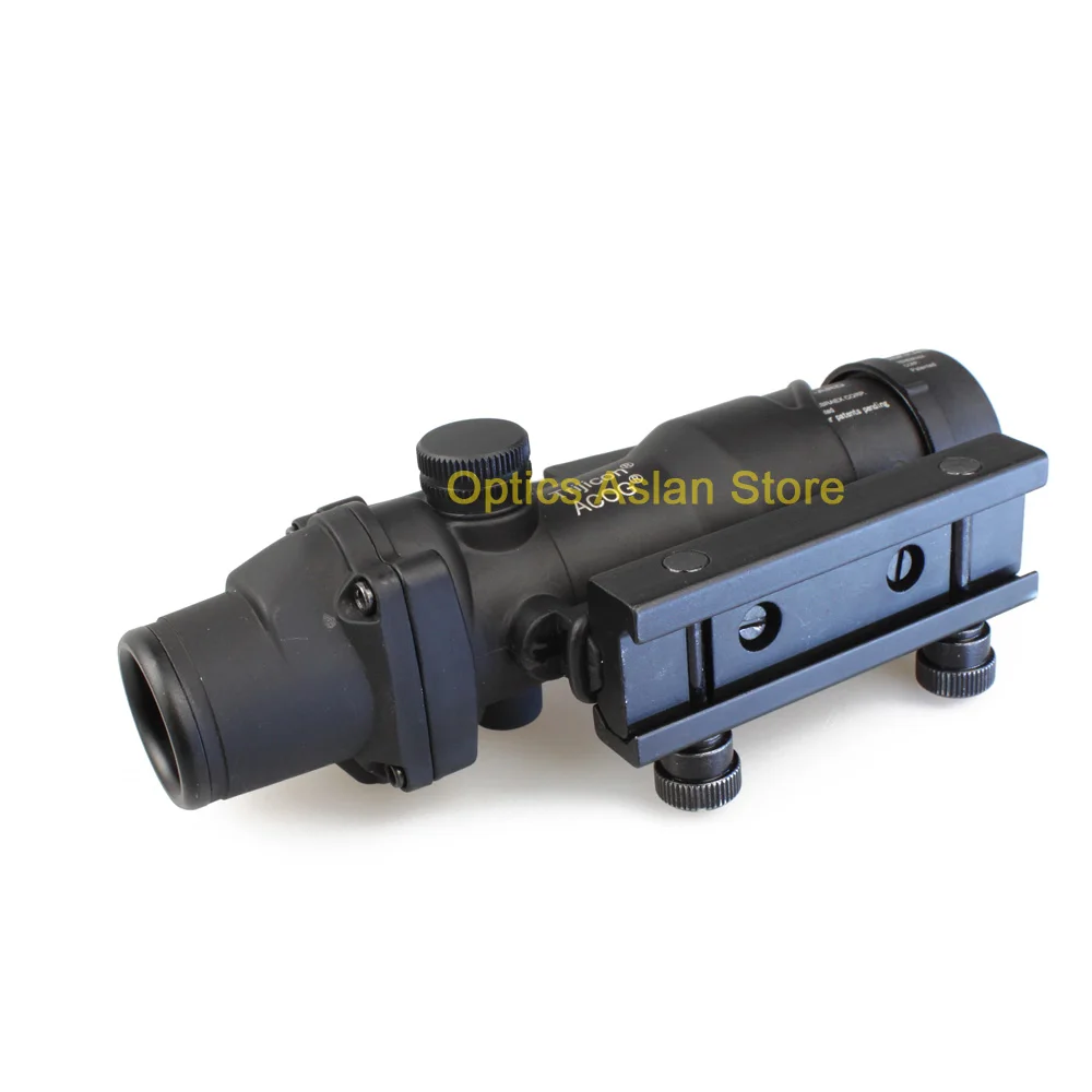 Opaslan ACOG 4x32 Волокно оптика Сфера w/реальный красный Перекрестие Оптические прицелы
