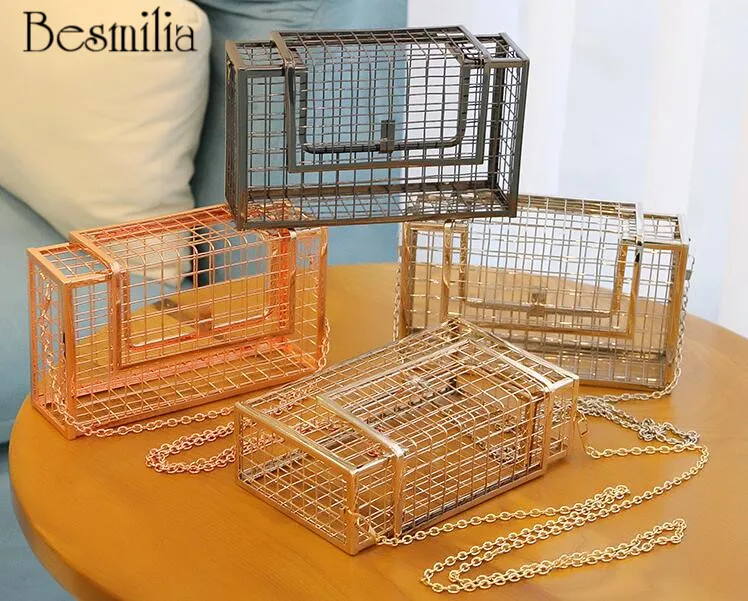 Женская сумка-мессенджер Fun мини-сумка-мессенджер с цепочкой и металлическим