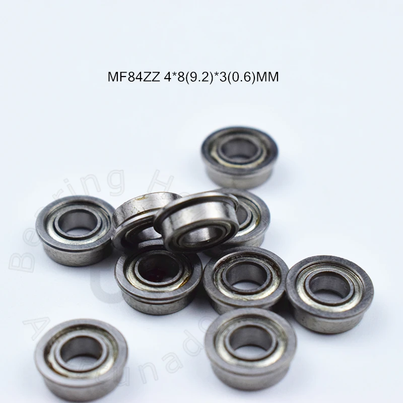 

MF84ZZ фланцевый подшипник, 10 шт., 4*8 (9,2)*3 (мм), хромированная сталь, металлические герметичные высокоскоростные детали механического оборудования
