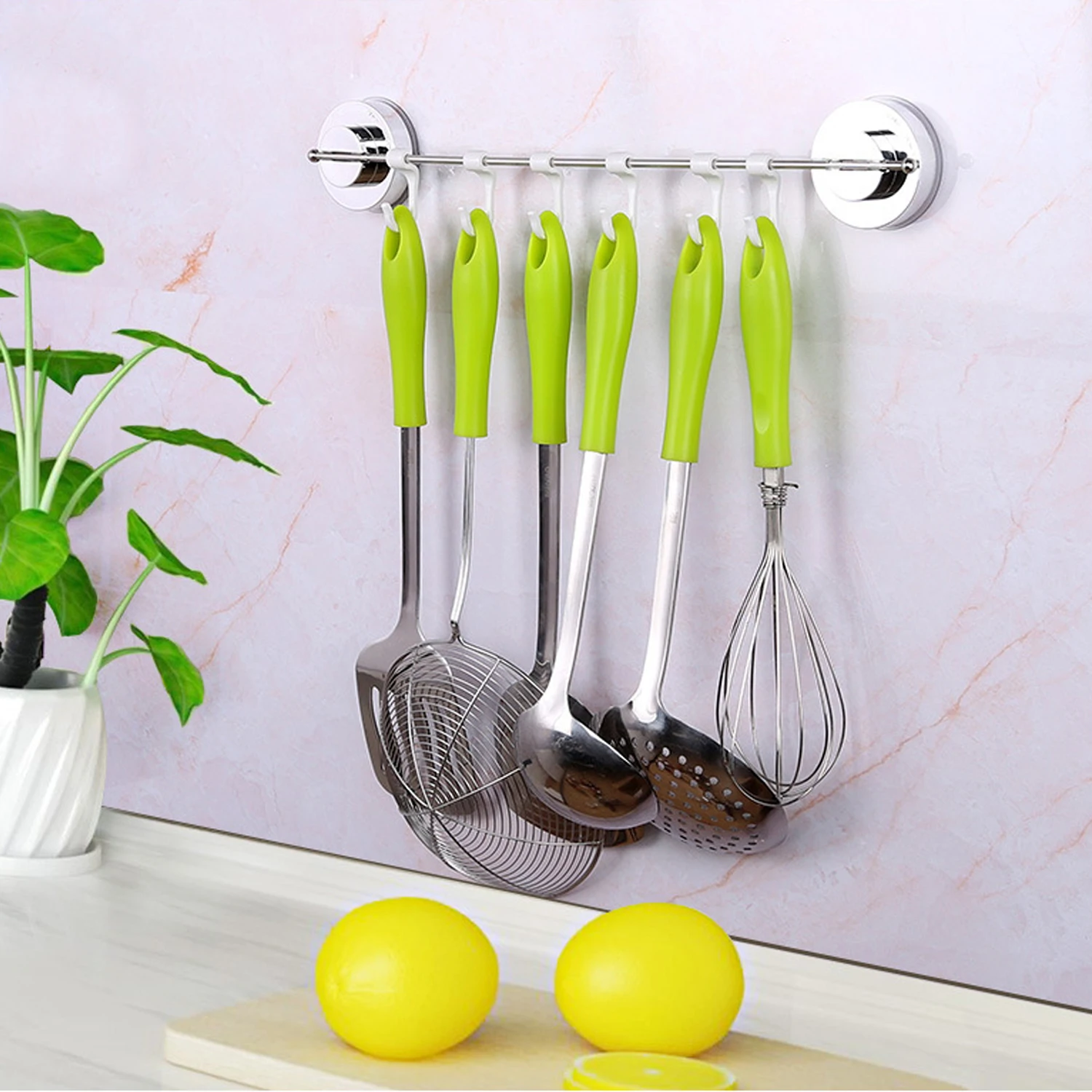 Держатель вешалка на присоске с 6 крючками для полотенец|Крючки и направляющие| |