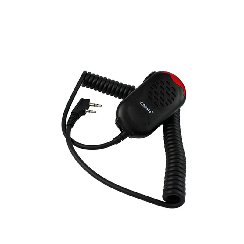 

10pcs NEW 2 Pin Light LED PTT Speaker Microphone for Baofeng UV-5R UV-82 888S WOUXUN KG-UV8D TYT Two Way Radio