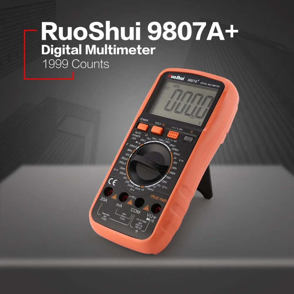 Цифровой мультиметр RuoShui 9807A + 19999 отсчетов истинное значение RMS