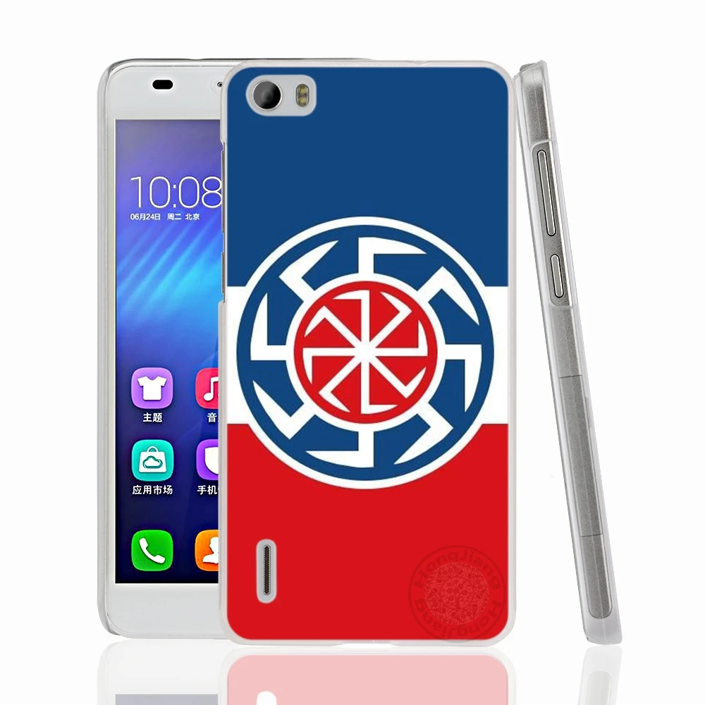 HAMEINUO славянский символ Коловрат чехол для сотового телефона huawei honor 3C 4A 4X 4C 5X 6 7 8 Y3