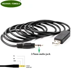 USB к TTL последовательный адаптер конвертер кабель, FTDI чип 3,3 в TTL UART 6 футов до 3,5 мм аудио разъем стерео кабель, TTL-232R-3V3-AJ