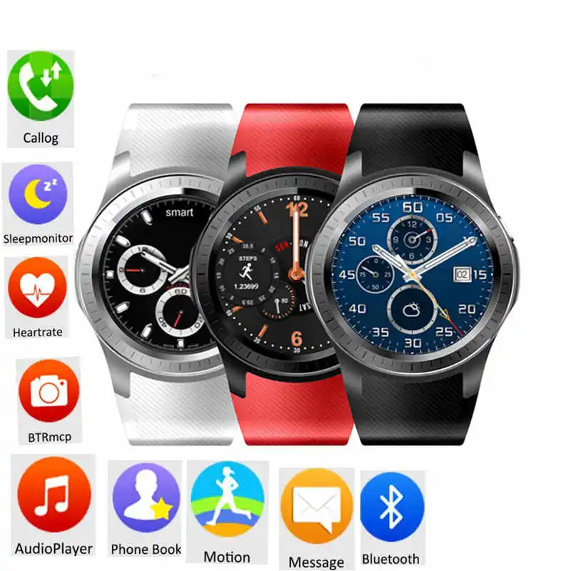 Новое поступление gw10 Smart Watch Поддержка Bluetooth Wi Fi 2 г/3G Android 5.1 Фитнес трекер