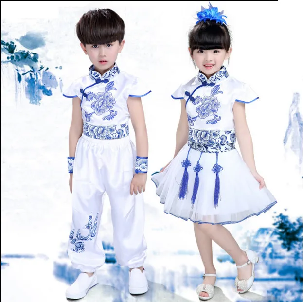Children's Costumes Children Dance Clothes Men and Women Chinese Style Costume Dress Performance Clothing |