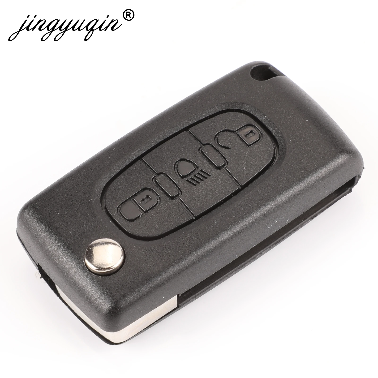 Пульт дистанционного управления jingyuqin Ce0523 Ce0536 ASK/FSK 433 МГц ID46 для Peugeot 407 307 308 607 3