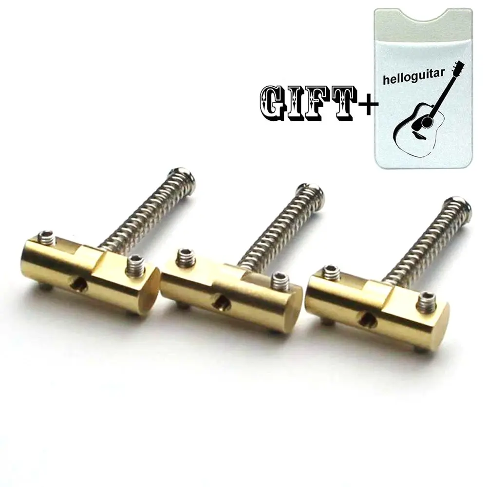 

Wilkinson telecaster brass compensated bridge saddles 10.8mm brand new Set for Tele guitar Bridge Replacement