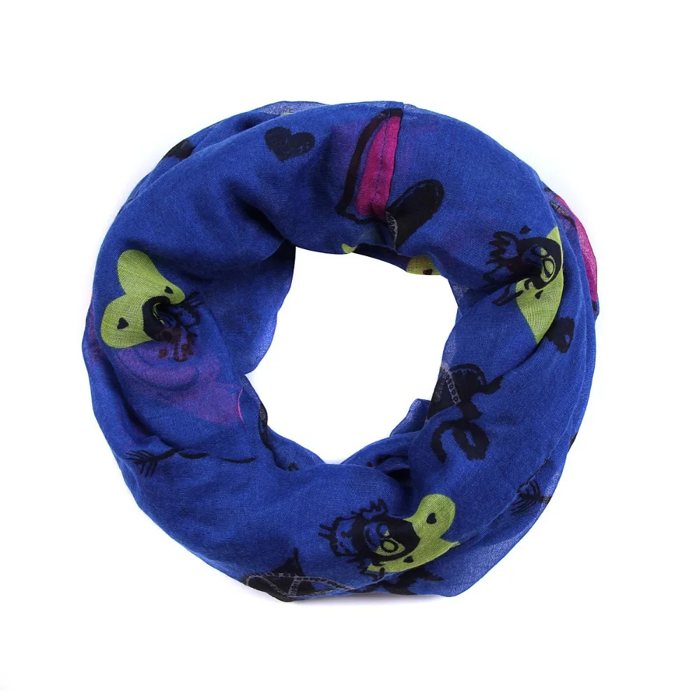 2016 Весна Осень Мода Стиль Дети Шарф Вискоза Письма И в форме Сердца Узор Печати