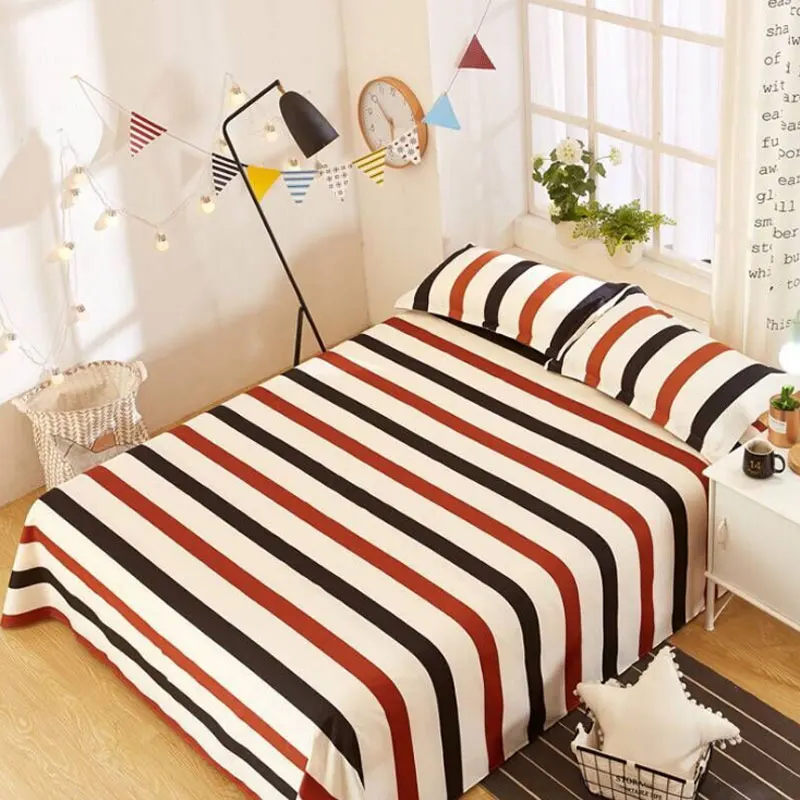 1 шт. полиэстер постельное белье один двойной плоский лист синий мультфильм