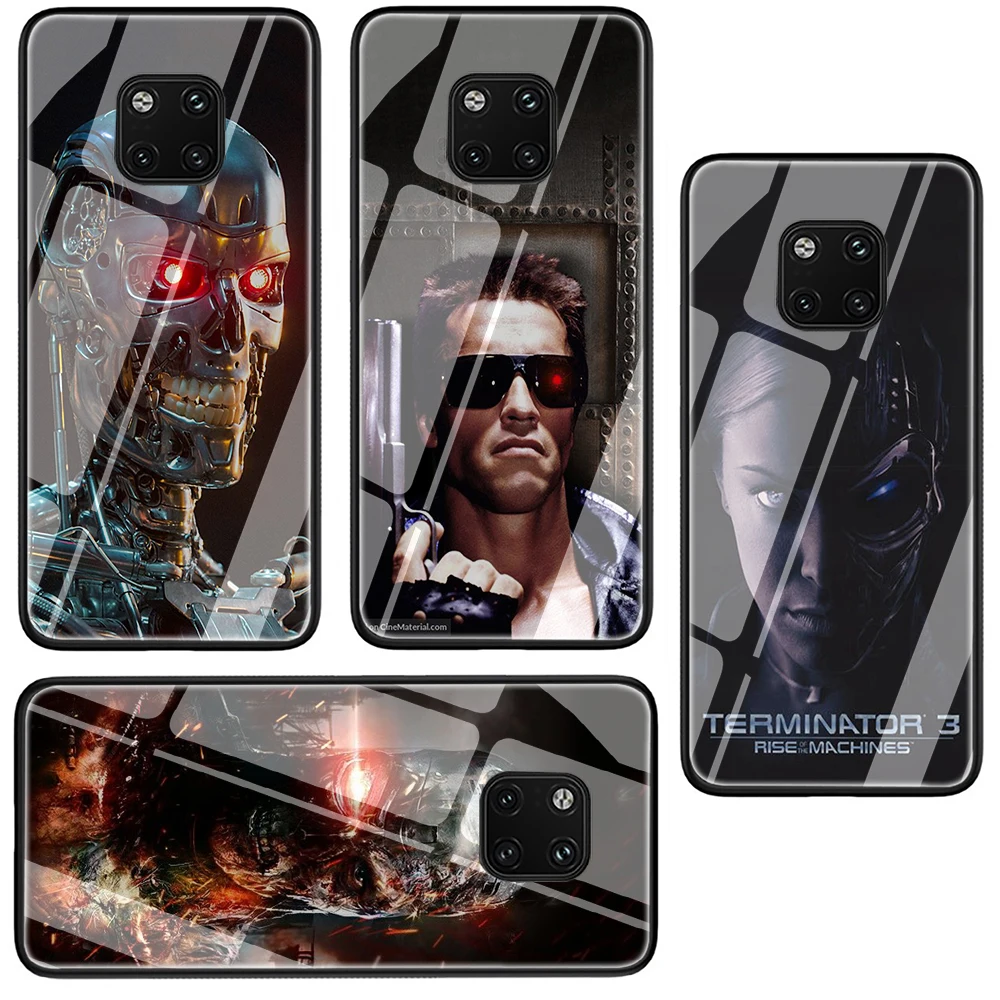 Чехол из закаленного стекла Terminator для телефона Huawei P10 P20 P30 Y6 Y9 Honor 8X 7A pro 9 10 Lite Mate 20 Pro