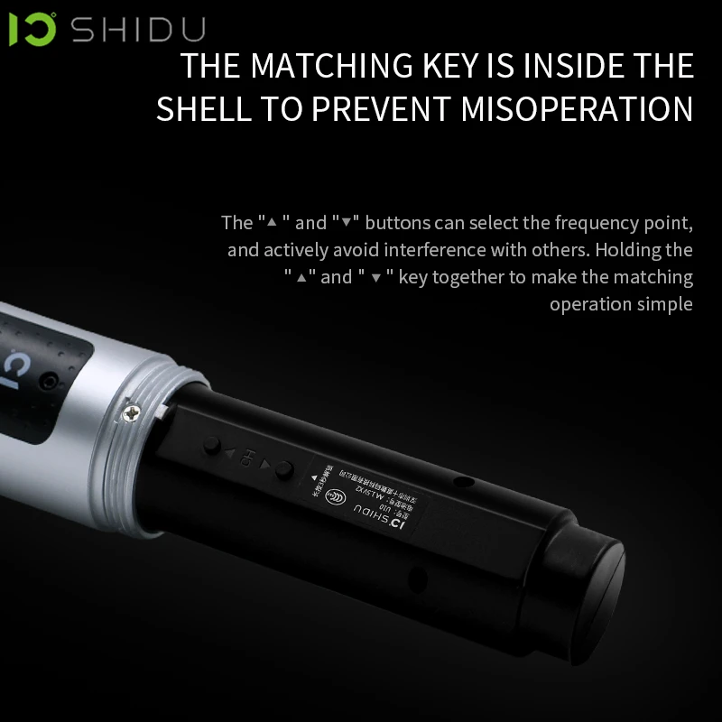 Беспроводной ручной УВЧ микрофон SHIDU динамический многонаправленный