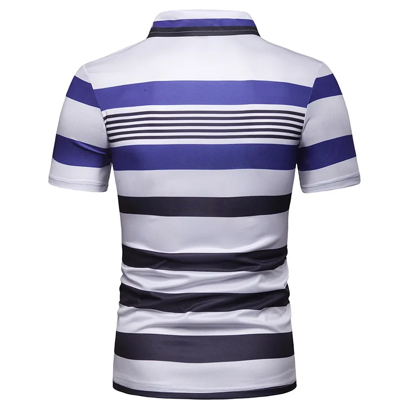 Модная мужская футболка с коротким рукавом летняя однотонная одежда отворотом |