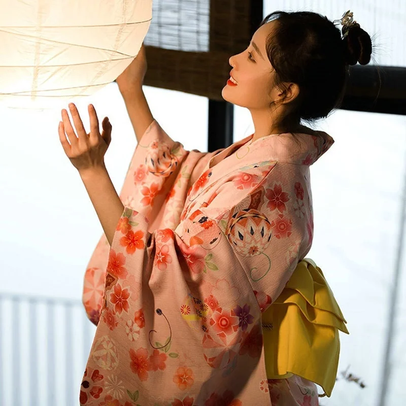 Женский юката хаори японский костюм гейши Оби национальная одежда платье для