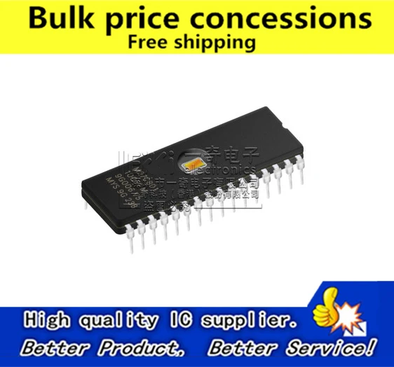Бесплатная доставка 50 шт./лот M27C801 100F1 DIP 32 новый оригинальный IC В наличии!|Запасные