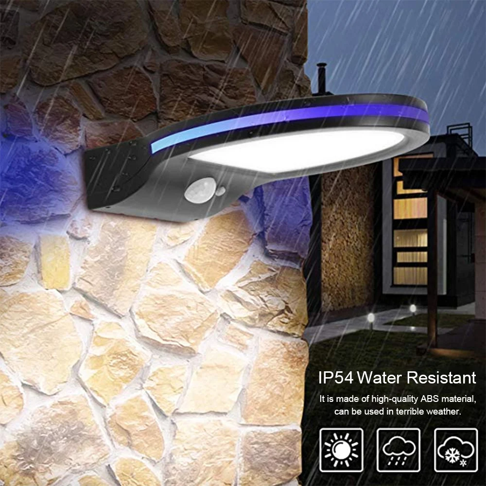 36 светодиодный светильник на солнечной батарее настенный Ночной с датчиком