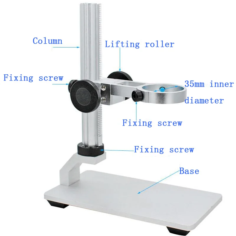 

Aluminum alloy bracket lifting adjustment mechanism bracket workbench for digital microscope USB microscopy