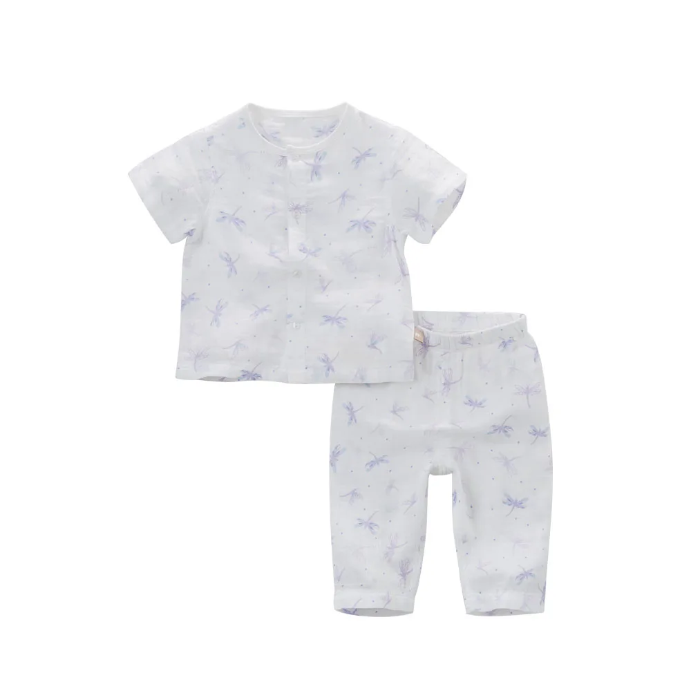 Dave bella/летние комплекты одежды для сна; Детская летняя одежда для сна; DB5225 - Цвет: dragonfly