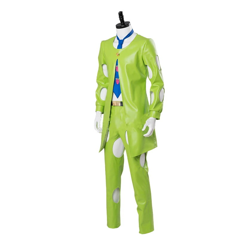 Костюм для косплея ROLECOS с аниме Невероятные приключения Джоджо зеленый плащ